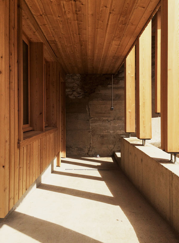 Vue sur le parcours abrit�